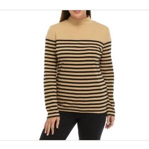 Kim Rogers Tan Perfectly Soft Long Sleeve Mock Neck Shirt Size XXL